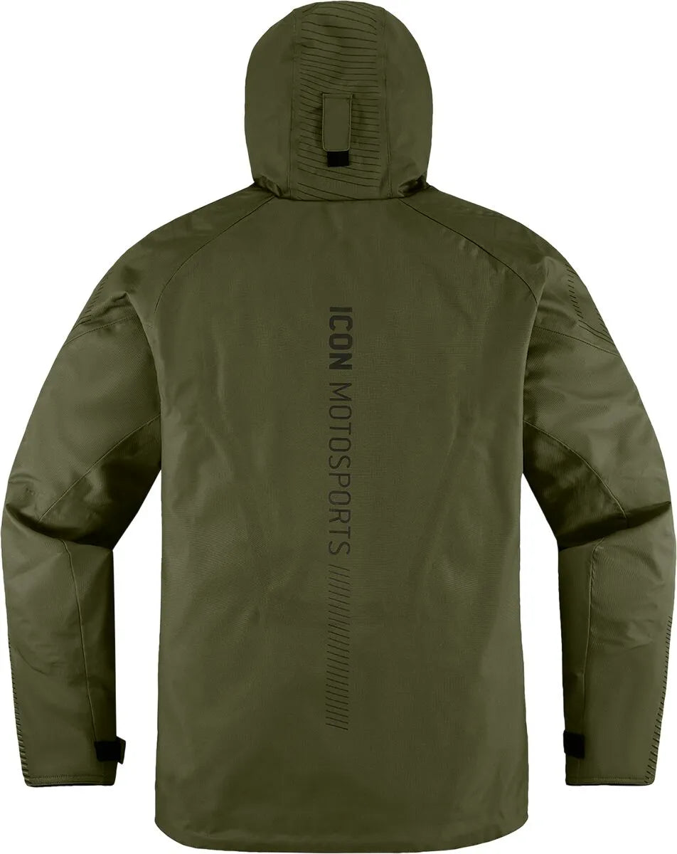 Icon Pdx3™ Allwetter-Motorradjacke für Herren – Olivgrün
