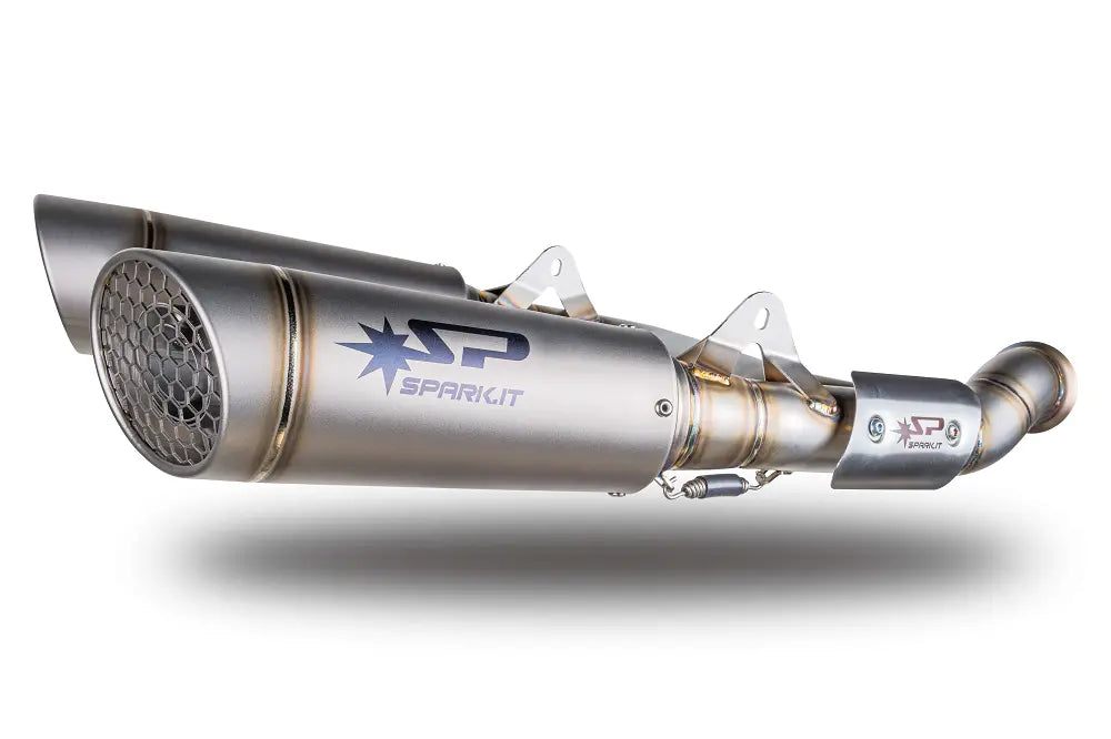 Spark Grid-o Slip-on Schalldämpfer-Set Titan