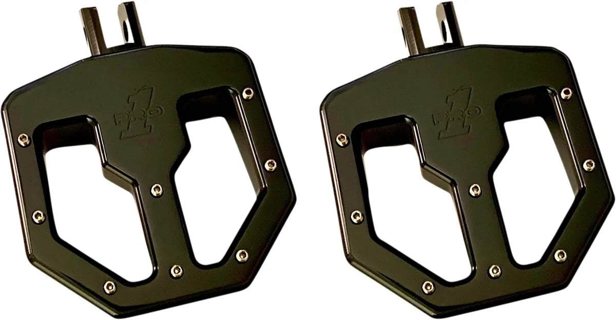 Pro-one Perf. Mfg. BMX Mini-Pegs - Schwarz eloxiert