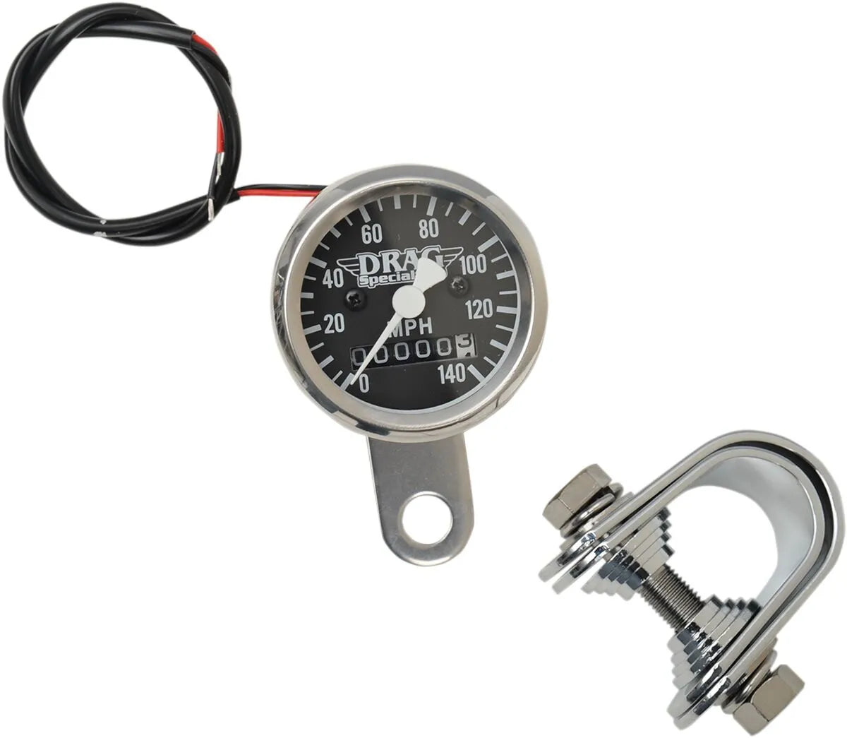 Drag Specialties 1-7/8" Mini-Tachometer 140 mph