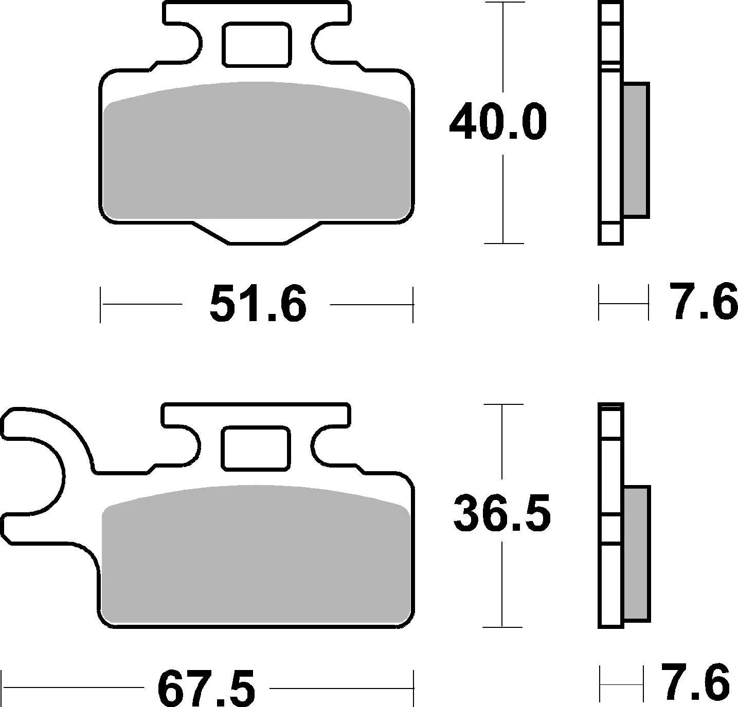 SBS RSI Bremsbeläge – Hochleistungs-Sintermetall