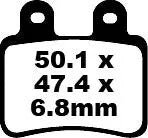 EBC SFA Serie Organische Bremsbeläge für Roller