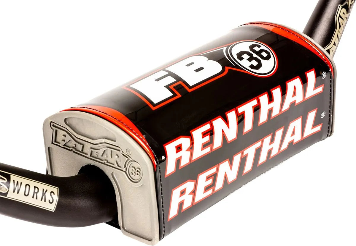 Renthal Fatbar36™ Lenkerpolster – Schwarz, Rot, Weiß