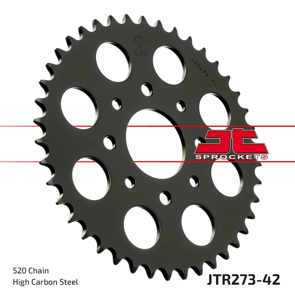 JT Sprockets Stahl-Kettenrad hinten 520-42 Zähne