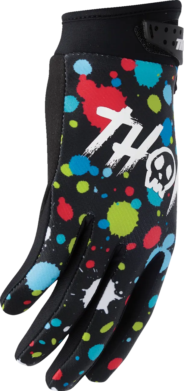 Thor Youth Launchmode Splat Handschuhe - Schwarz/Mehrfarbig