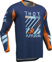 Thor Youth Launchmode Futura Jersey - Blau/Orange/Marineblau
