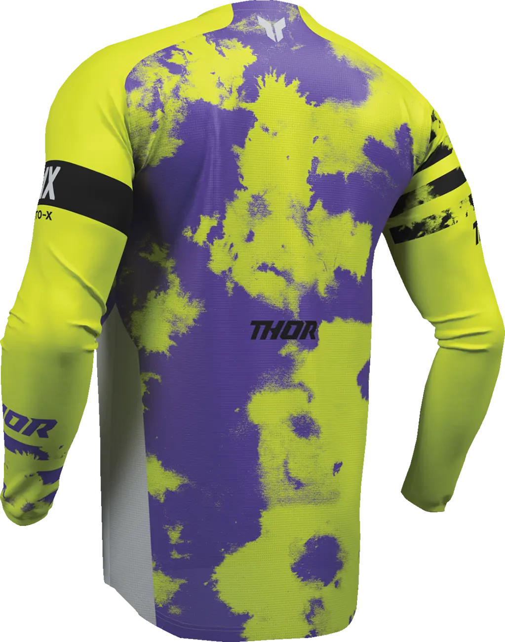 Thor Youth Launchmode Bleach Jersey – Schwarz/Grau/Lila/Säure
