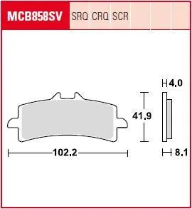TRW SV-Serie Sinterbremsbeläge - Vorderachse