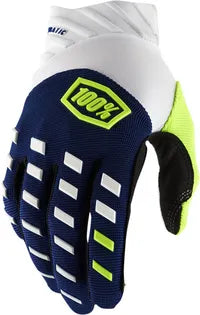 100 % Airmatic-Handschuhe für Motocross – Marineblau/Weiß