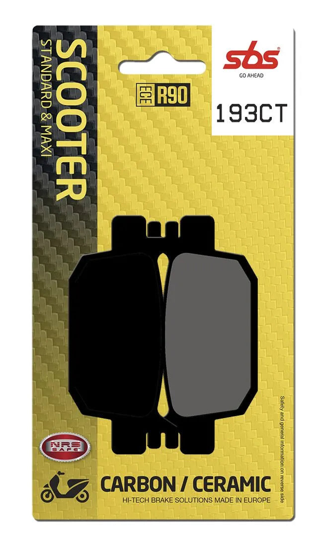 SBS CT Scooter Carbon Tech Organische Bremsbeläge