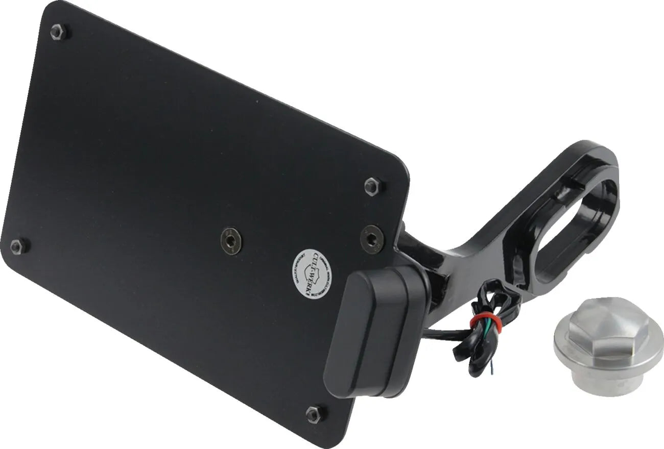 Cult Werk Nummernschildhalter – Schwarzer Stahl