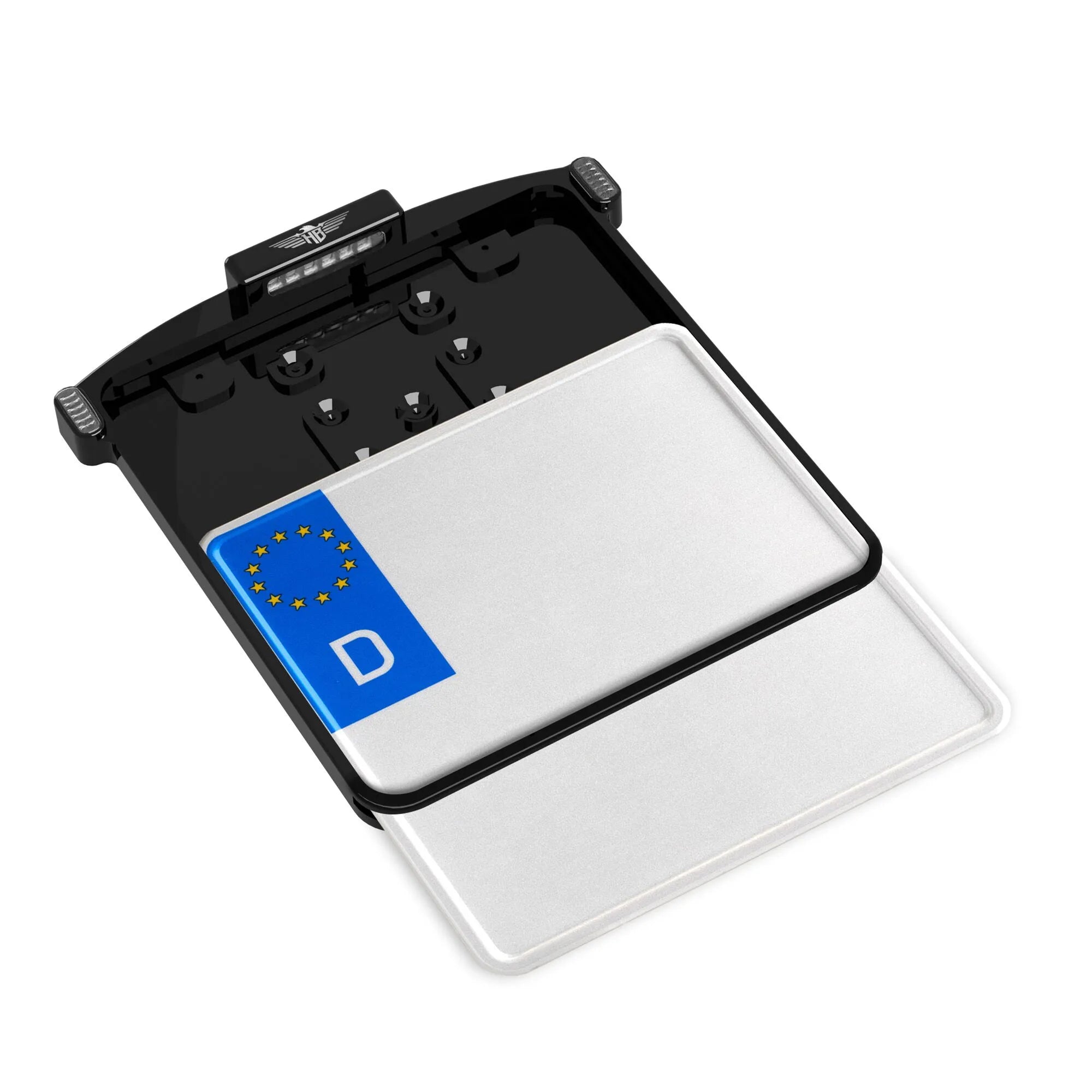 Heinz Bikes Mikro-Kennzeichenhalter für europäische Motorräder