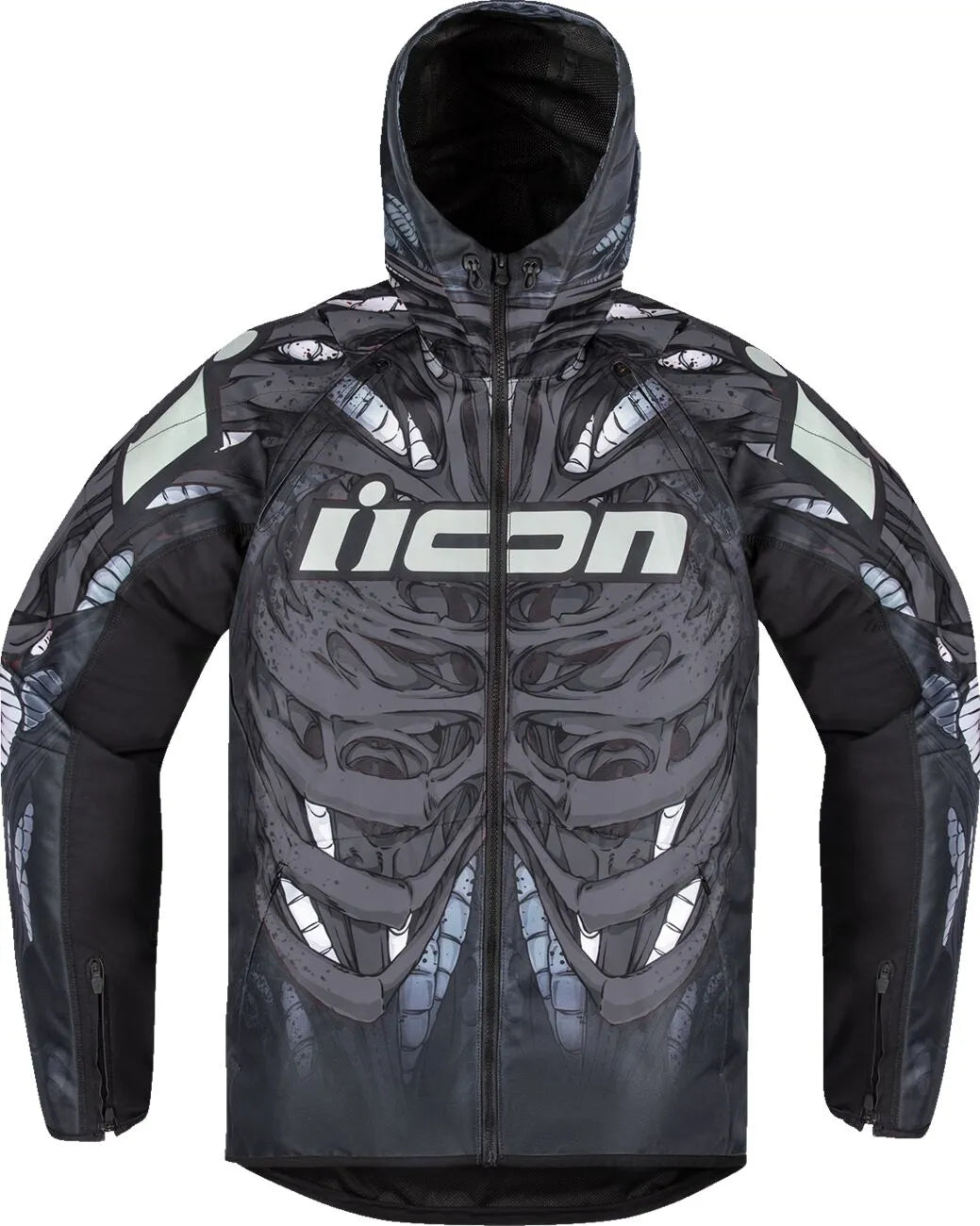 Icon Airform Manik'r Jacke - Schwarz/Dunkelgrau/Weiß/Hellgrau