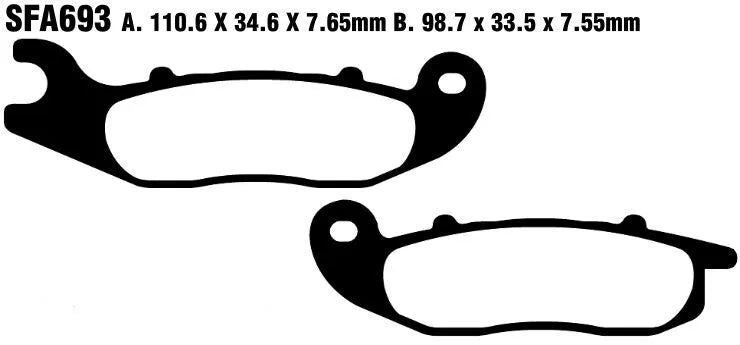 EBC SFAC Carbon Series Scooter-Bremsbeläge