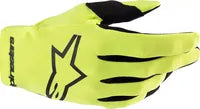 Alpinestars Radar-Handschuhe für Kinder – Schwarz/Fluoreszierendes Gelb