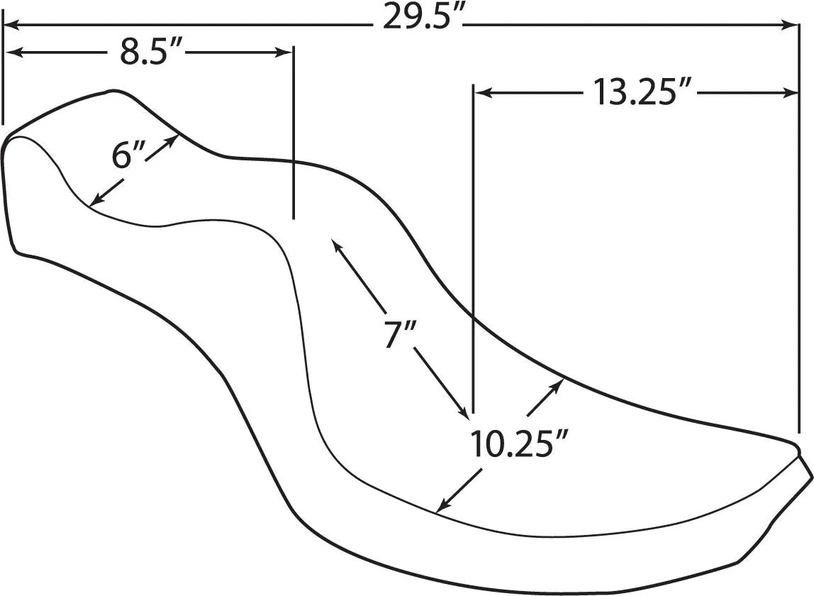 Drag Specialties Mini King und Queen Sitz