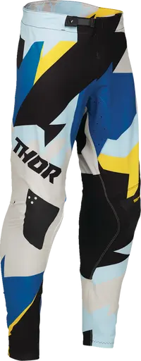 Thor Sportmode Brave Rennhose – Schwarz/Blau/Grau/Gelb