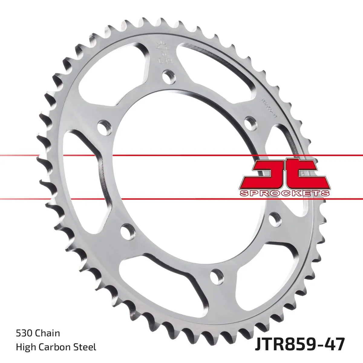 JT Sprockets Stahl-Kettenrad hinten - Schwarz verzinkt - 530