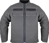 Icon Mototanker Jacke Foreet &amp; Dual Sport - Schwarz/Grau
