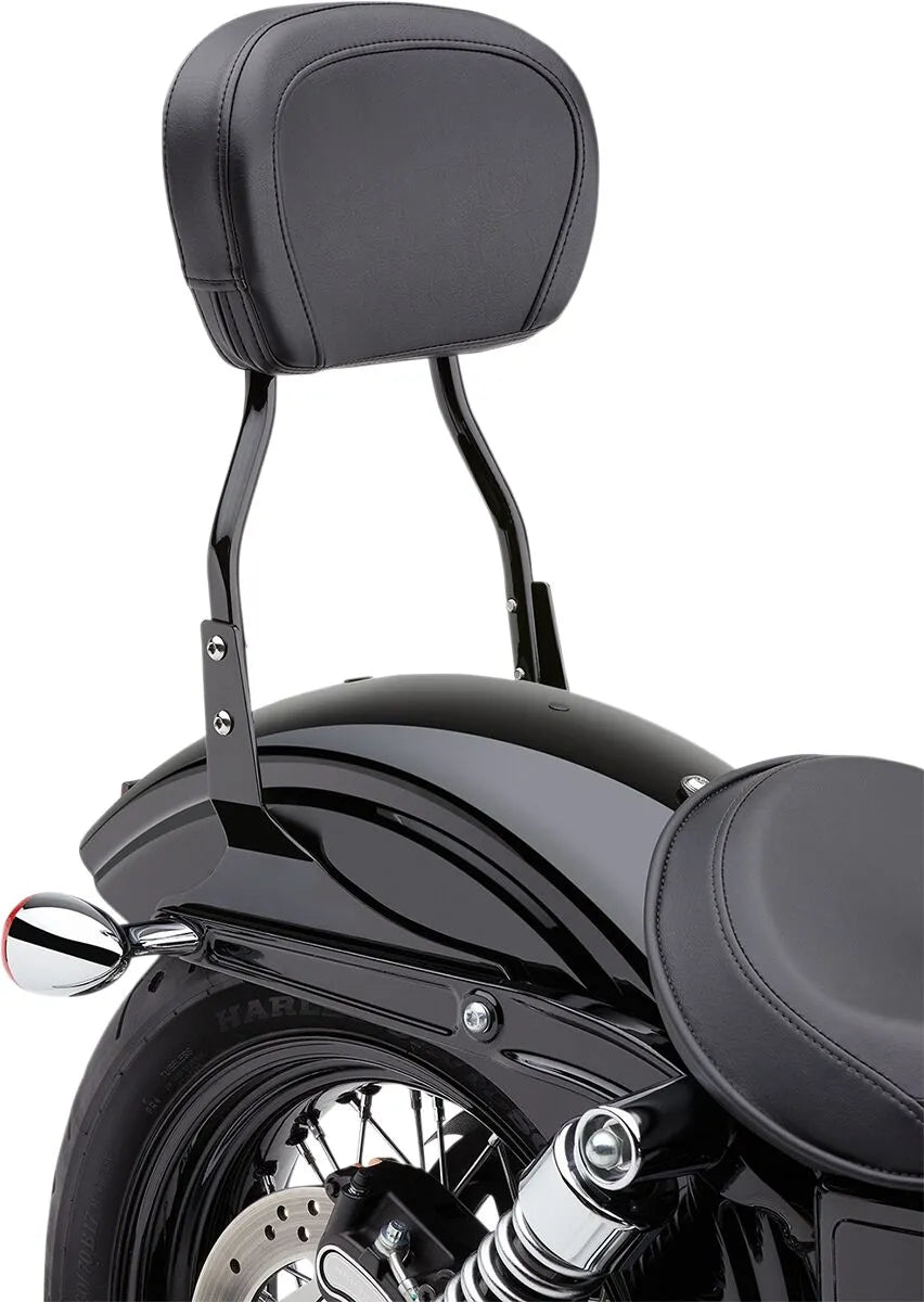 Cobra Rund-Sissybar – Schwarzer Stahl