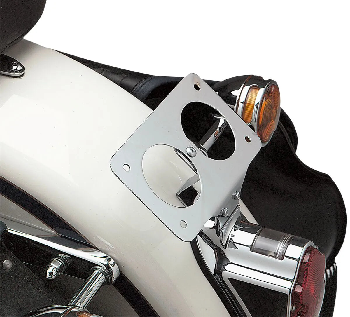 Drag Specialties Flache Kennzeichenhalterung für Harley Davidson