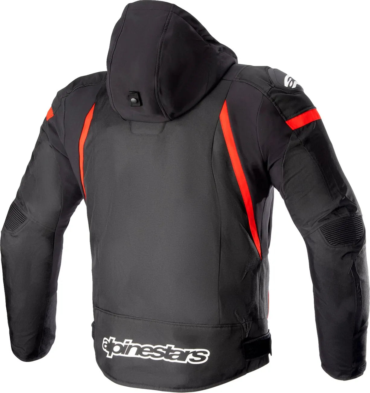 Alpinestars Zaca Wasserdichte Jacke für Motorradfahrer - Schwarz/Weiß/Leuchtend Rot