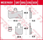 TRW SRT-Serie Sinter-Bremsbeläge für die Vorderachse