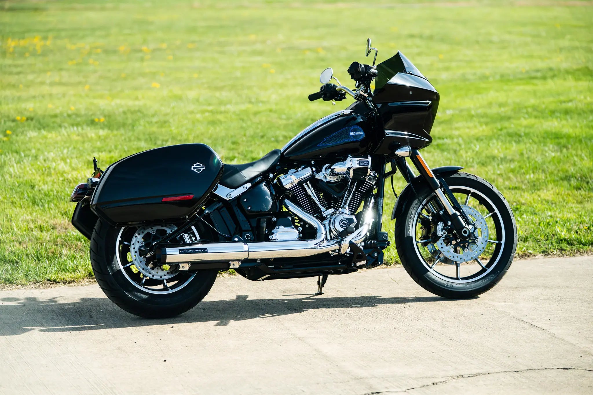 Rinehart Racing 4" HP40 Slip-on Schalldämpfer für Softails
