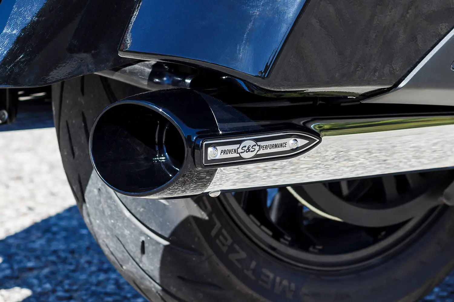 S&amp;S Cycle 4" Broadhead Slip-on Schalldämpfer - Chrom