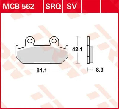 TRW SV-Serie Sinterbremsbeläge - Vorderachse