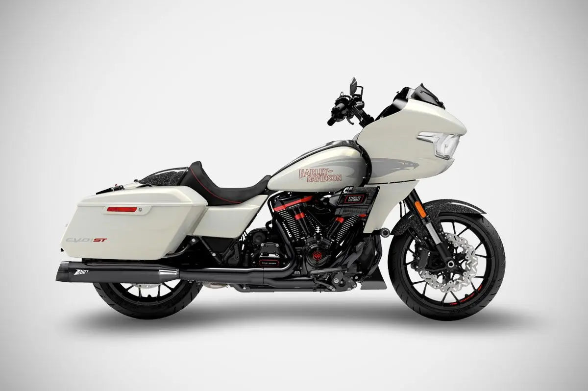Zard 4,5" Slash-Cut Slip-ons Schalldämpfer für HD-Touring E5