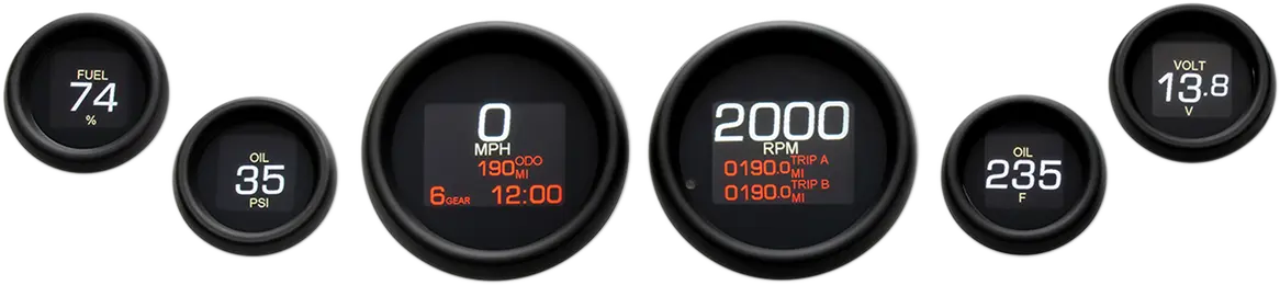 Dakota Digital Sechs-Gauge Mlx-Serie Kit