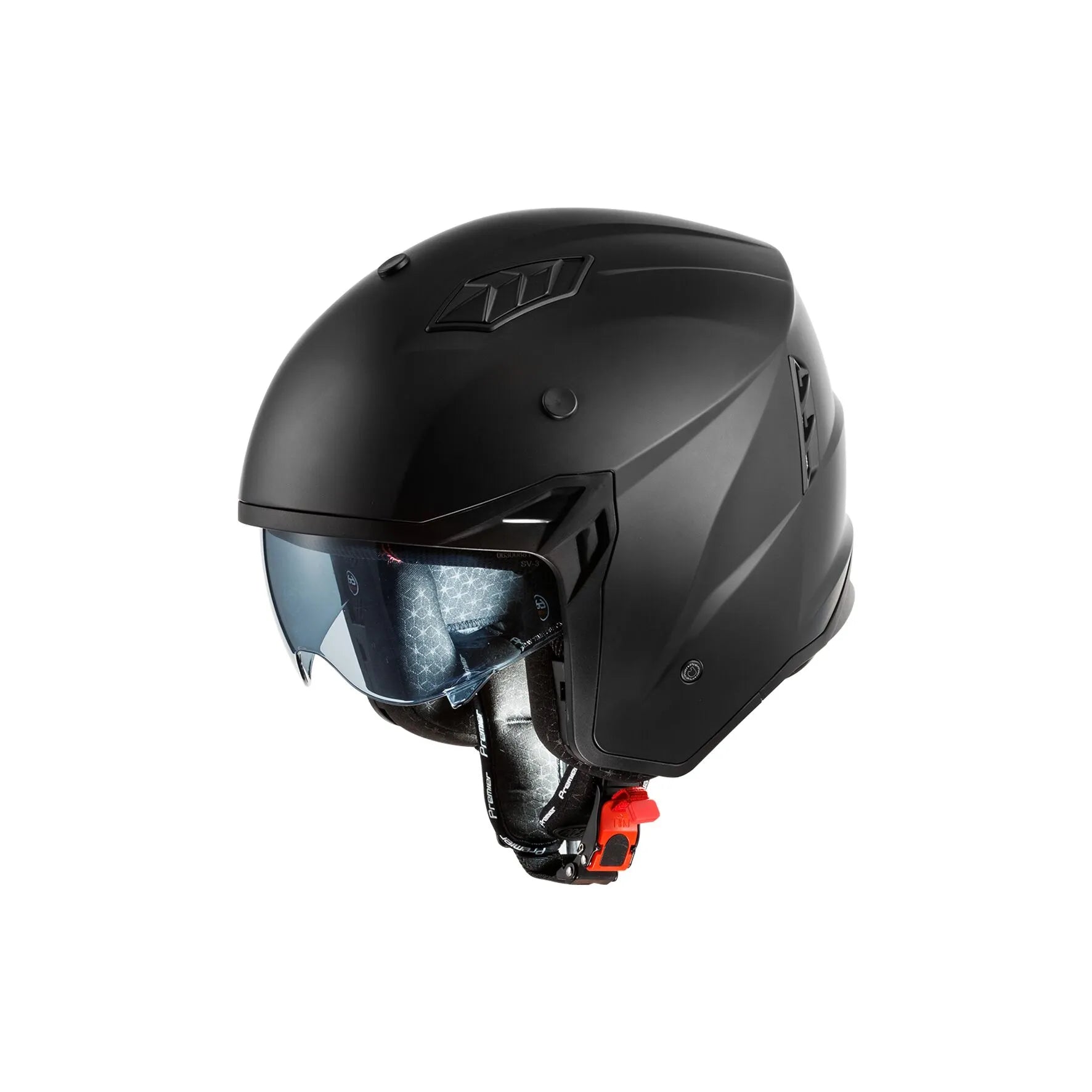 Premier Helmets Subverter Dual Sport Helm, Mattschwarz