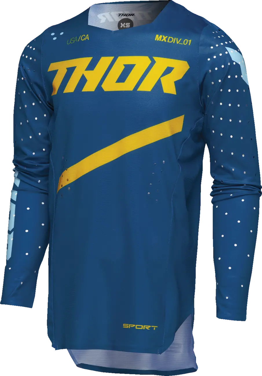 Thor Youth Sportmode Brave Jersey – Blau, Gelb
