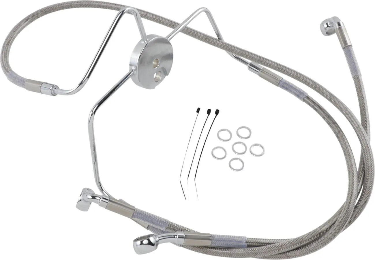 Drag Specialties Bremsleitungssatz mit Verlängerung für ABS-Modelle