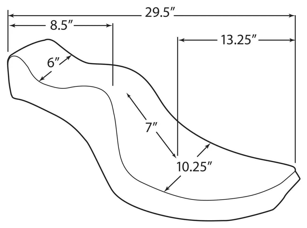 Drag Specialties Mini King und Queen Sitz