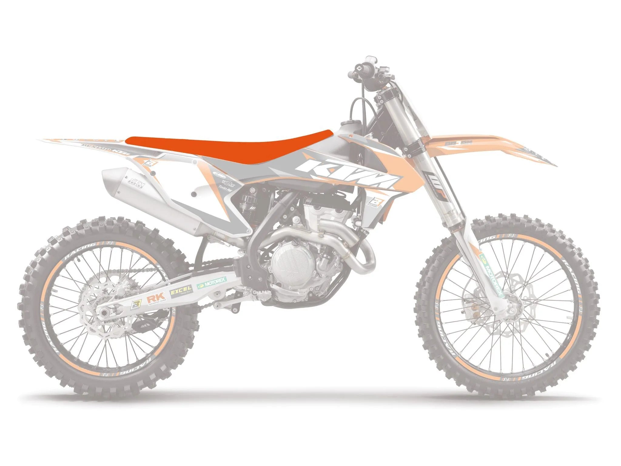 Blackbird Racing Pyramid Sitzbezug - Orange