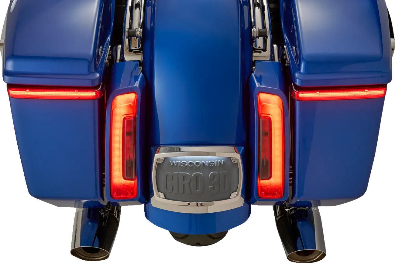 Ciro LED-Satteltaschenleuchten – Rote Linsen