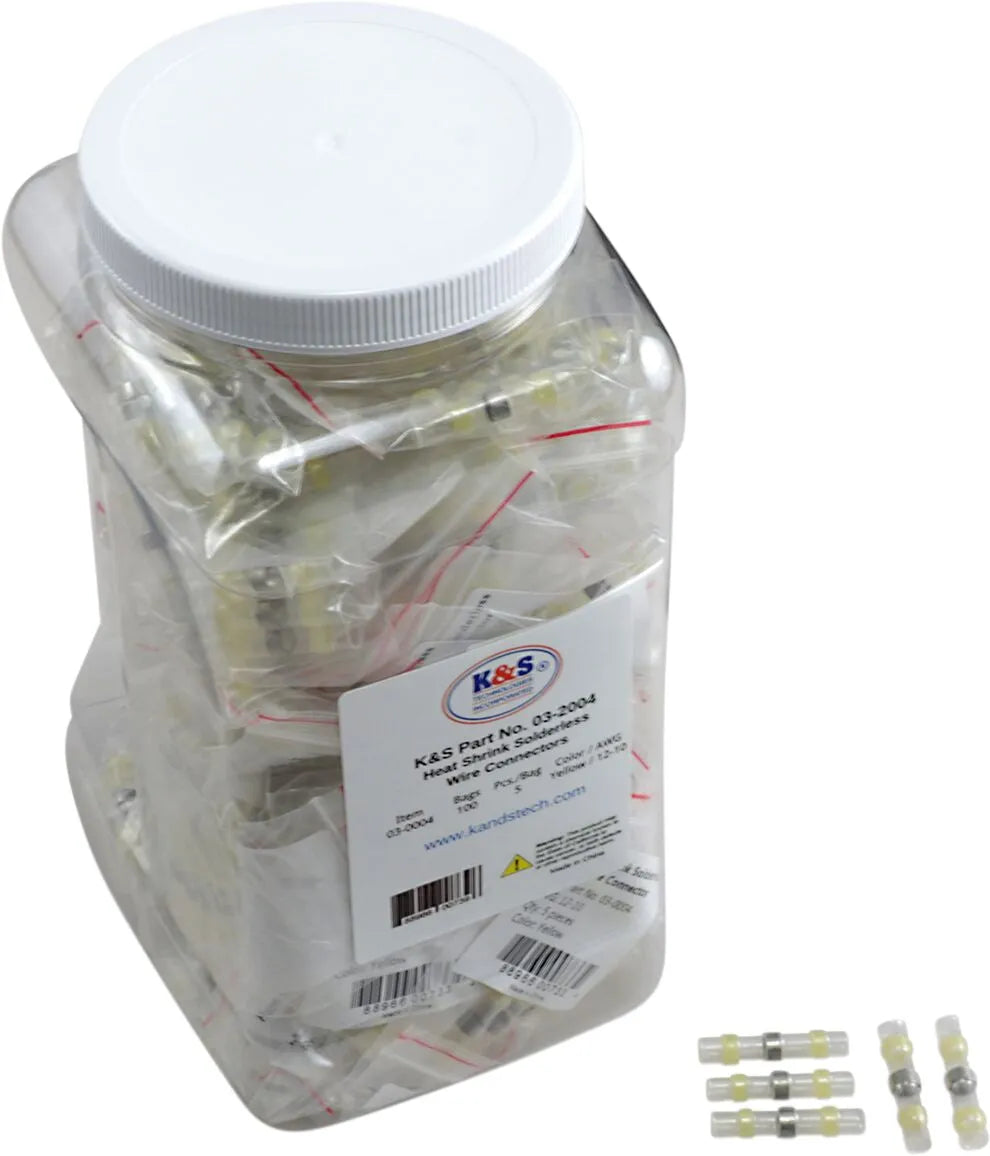 K&amp;S Schrumpfschlauch-Lötfrei-Kabelverbinder-Set