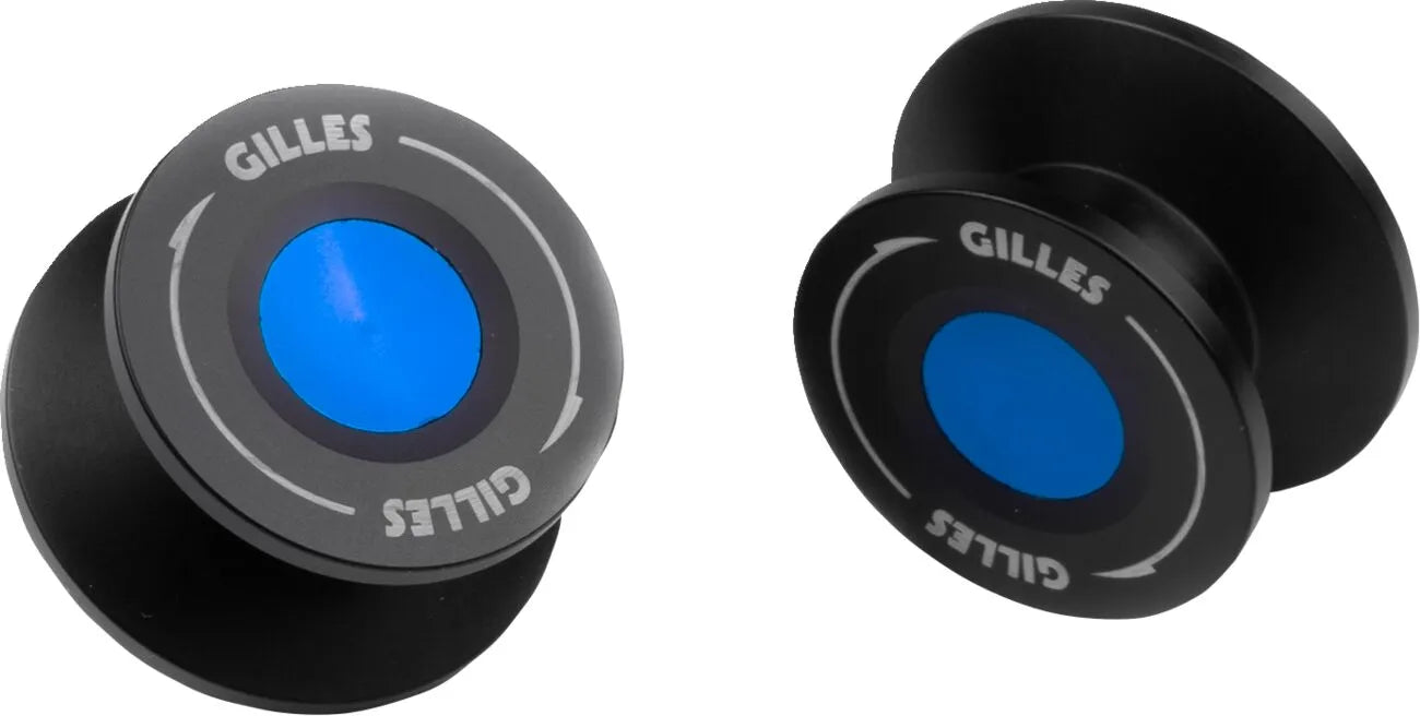 Gilles Tooling Schwingenaufnahmen für Motorradschwingen (Blau)