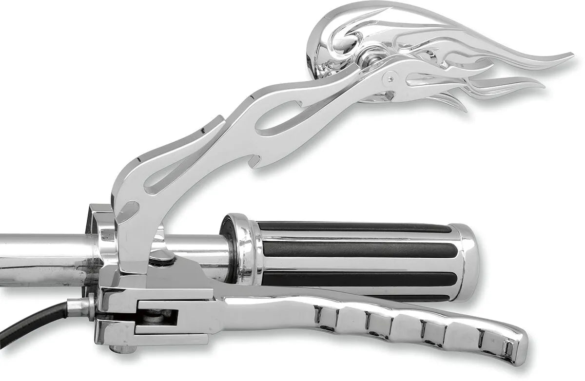 Drag Specialties Flammenmuster-Druckgussspiegel