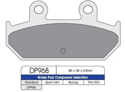 Dp Brakes Standard-Sintermetall-Bremsbeläge