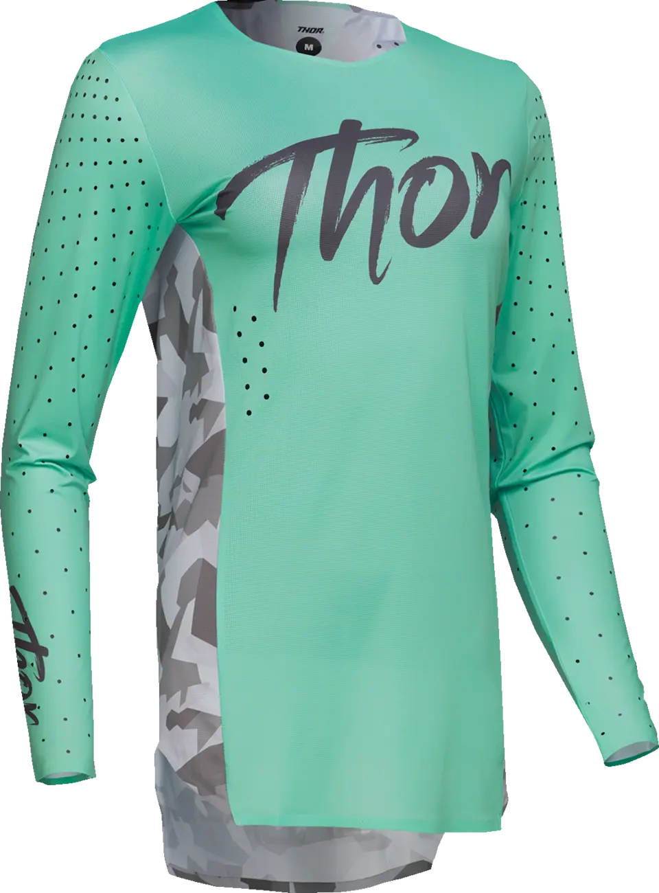 Thor Damen Sportmode Shadow Jersey – Grün/Türkis/Camo Grau