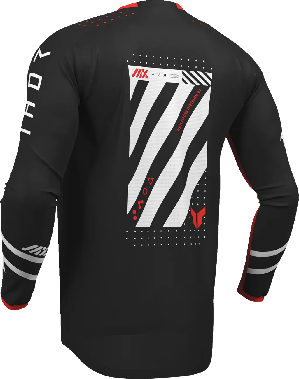 Thor Launchmode Futura Jersey – Schwarz/Rot/Weiß