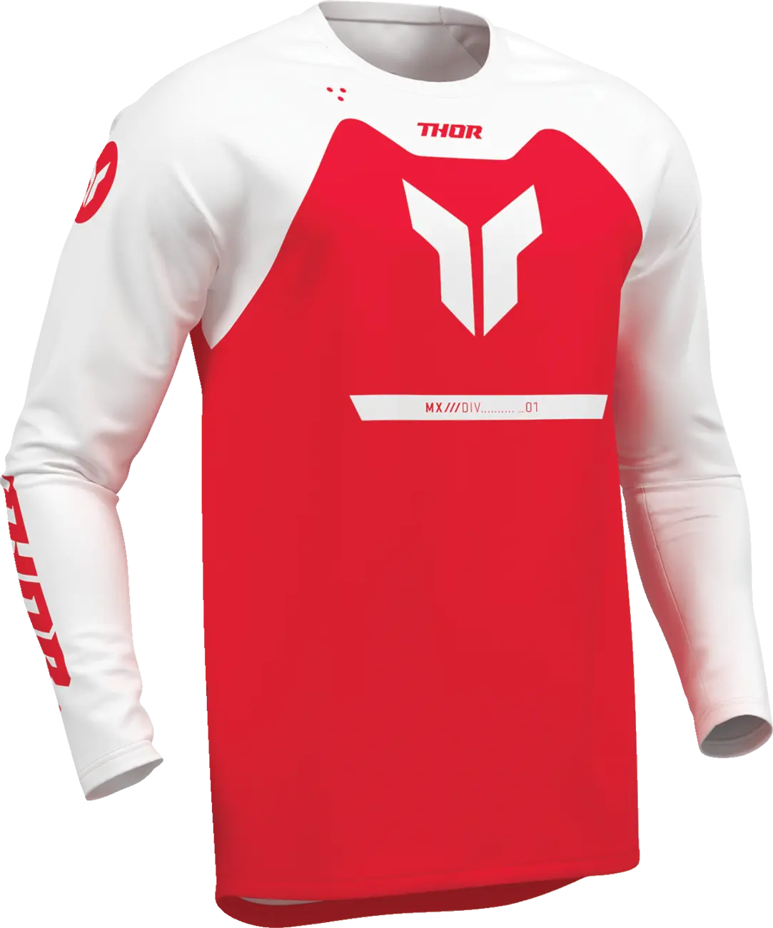 Thor Ridemode Menace Jersey - Rot/Weiß
