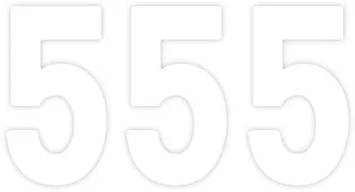 Factory Effex Pro Nummern - Weiße 5 Nummernschildgrafik