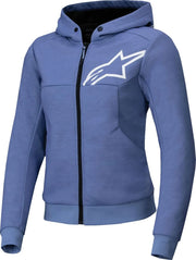 Alpinestars Stella Chrome V2 Damen-Sporthoodie – Blau/Weiß/Violett