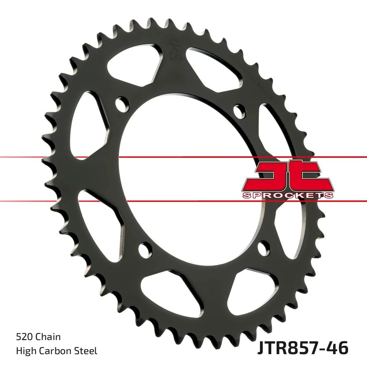 JT Sprockets Stahl-Kettenrad hinten - 520, 46 Zähne