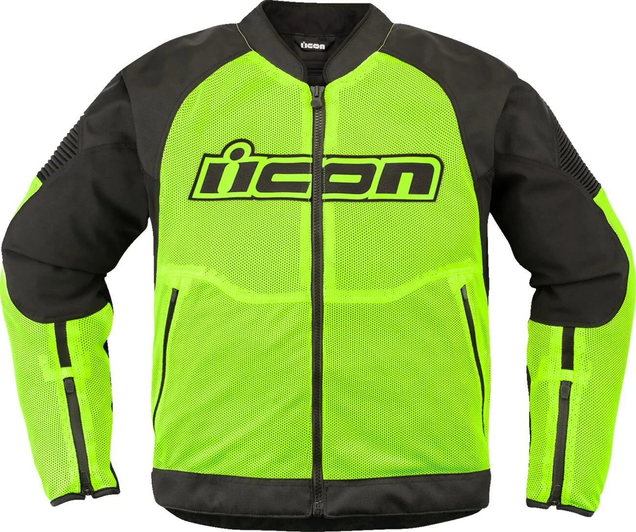 Icon Overlord3 Mesh™ Jacke für Herren – Schwarz/Leuchtgelb