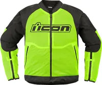 Icon Overlord3 Mesh™ Jacke für Herren – Schwarz/Leuchtgelb